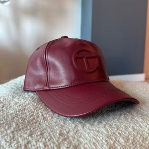 Burgundy Telfar Cap
